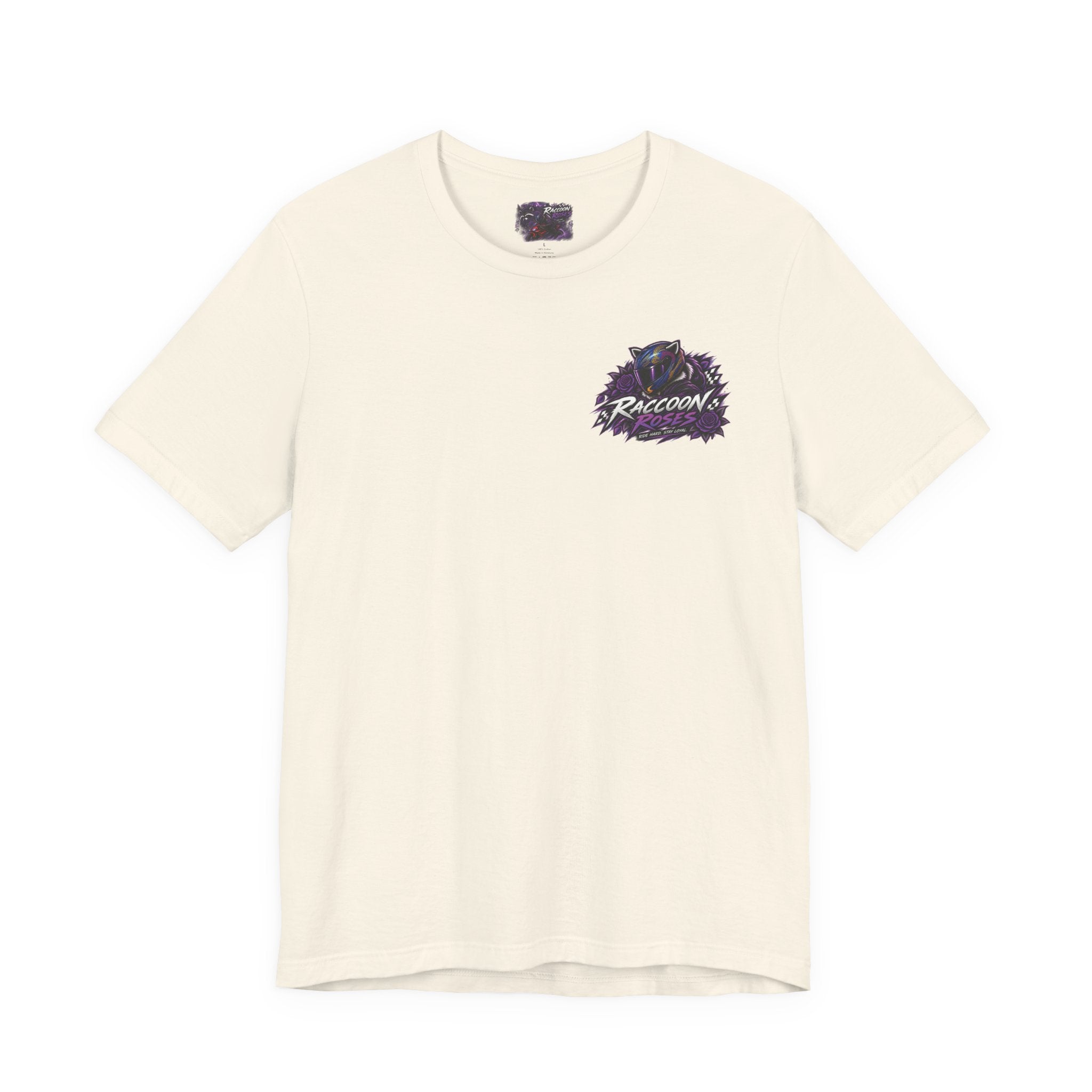 Raccoon Rose Motorcycle Graphic Tee