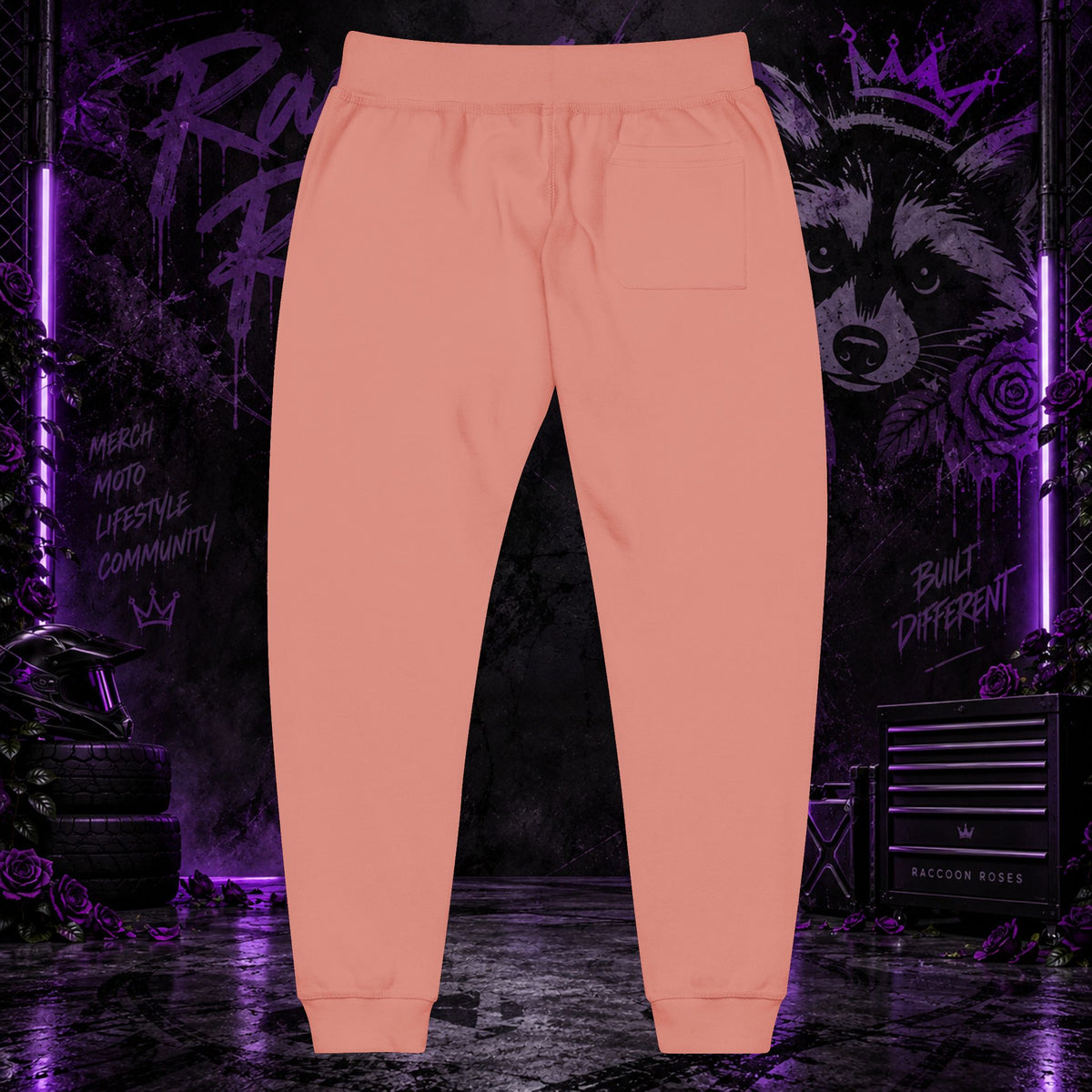 Embroidered 'Frozen Roses' Fleece Sweatpants