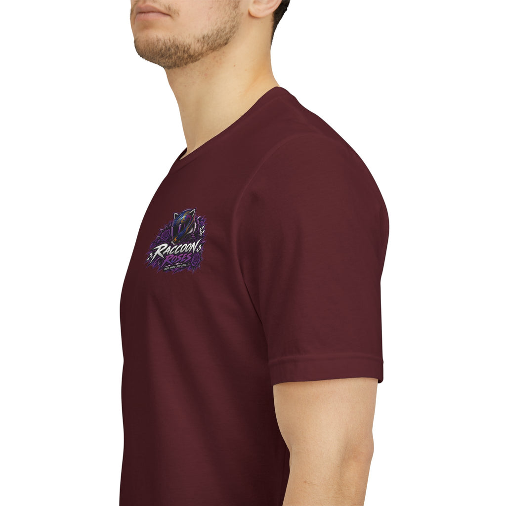 Raccoon Rose Motorcycle Graphic Tee