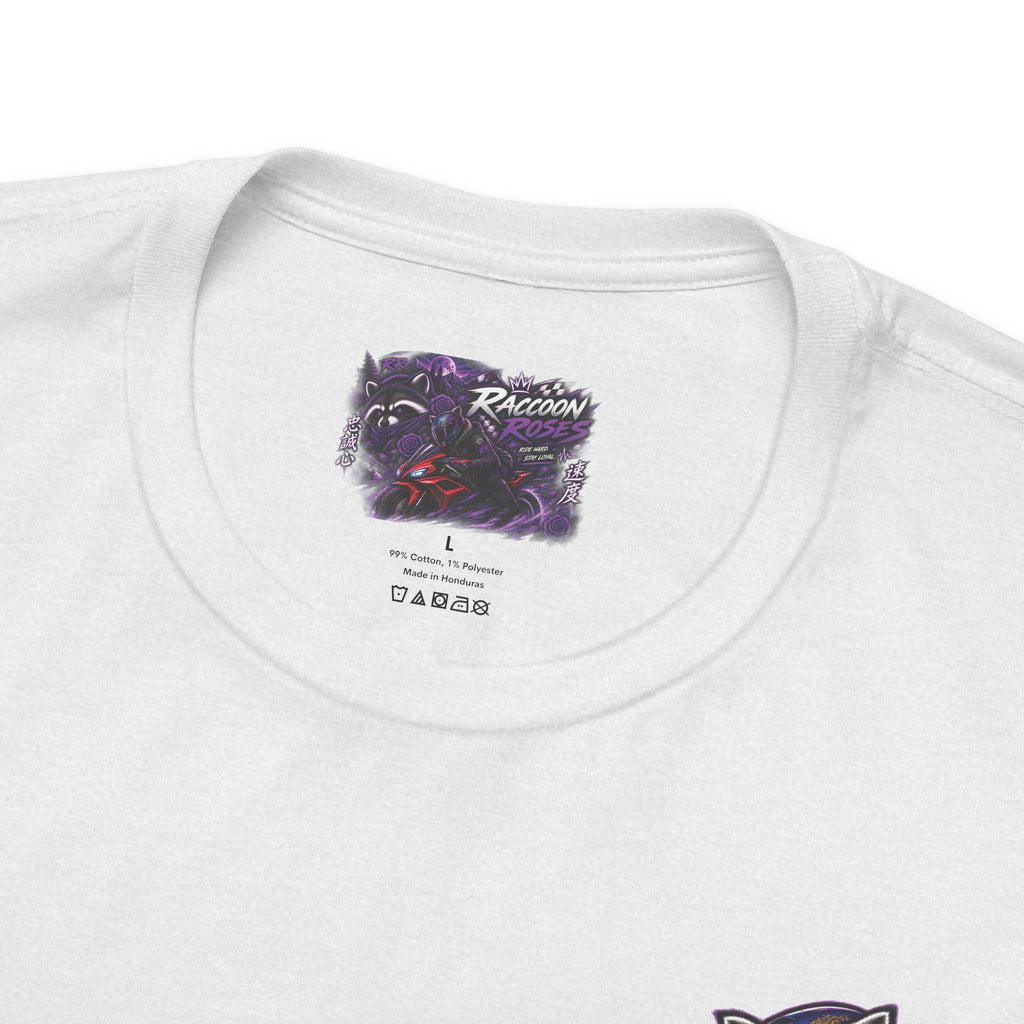 Raccoon Rose Motorcycle Graphic Tee
