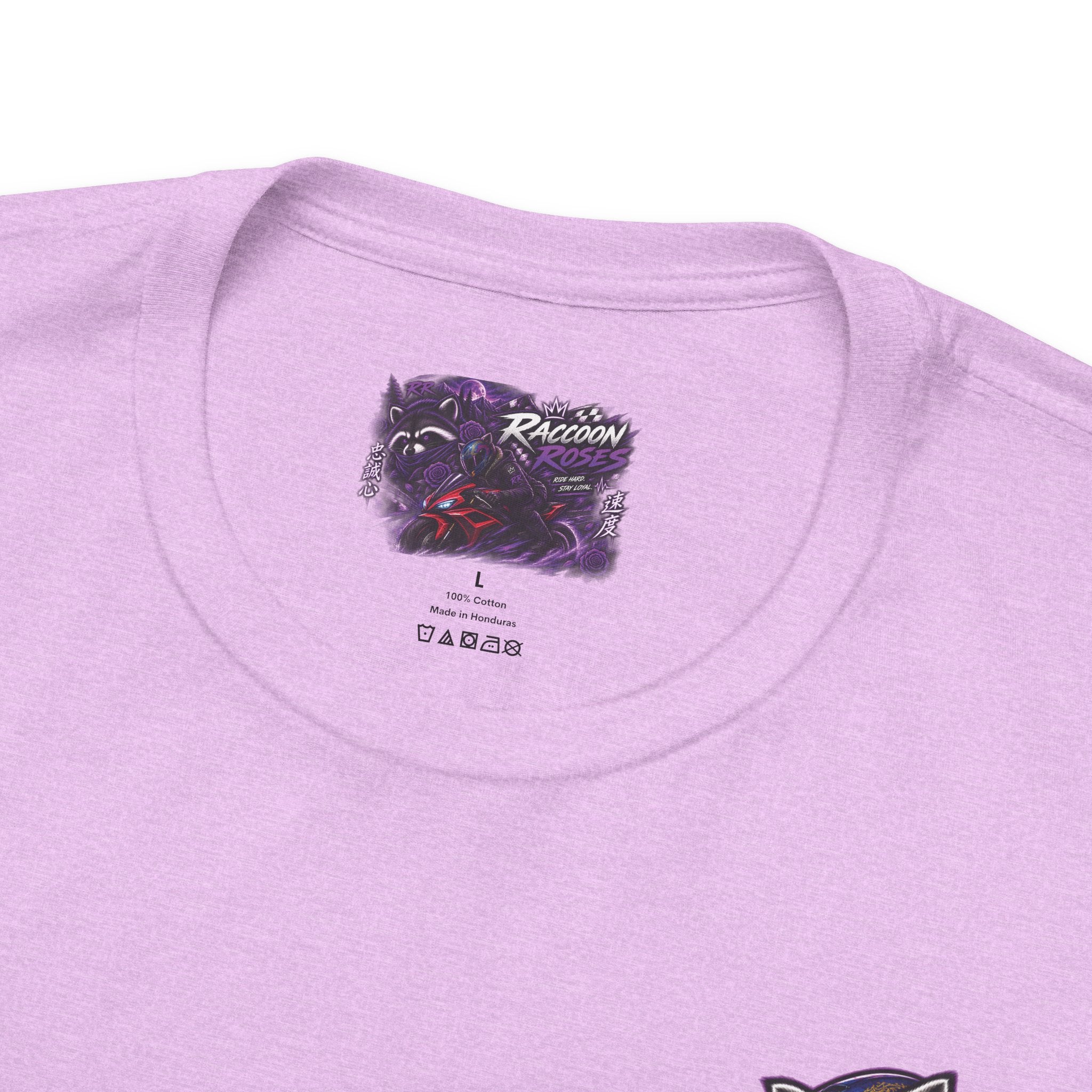 Raccoon Rose Motorcycle Graphic Tee