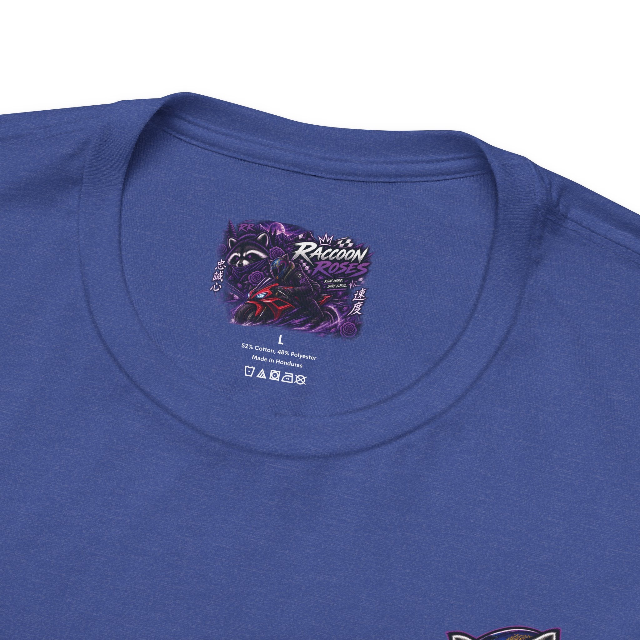 Raccoon Rose Motorcycle Graphic Tee