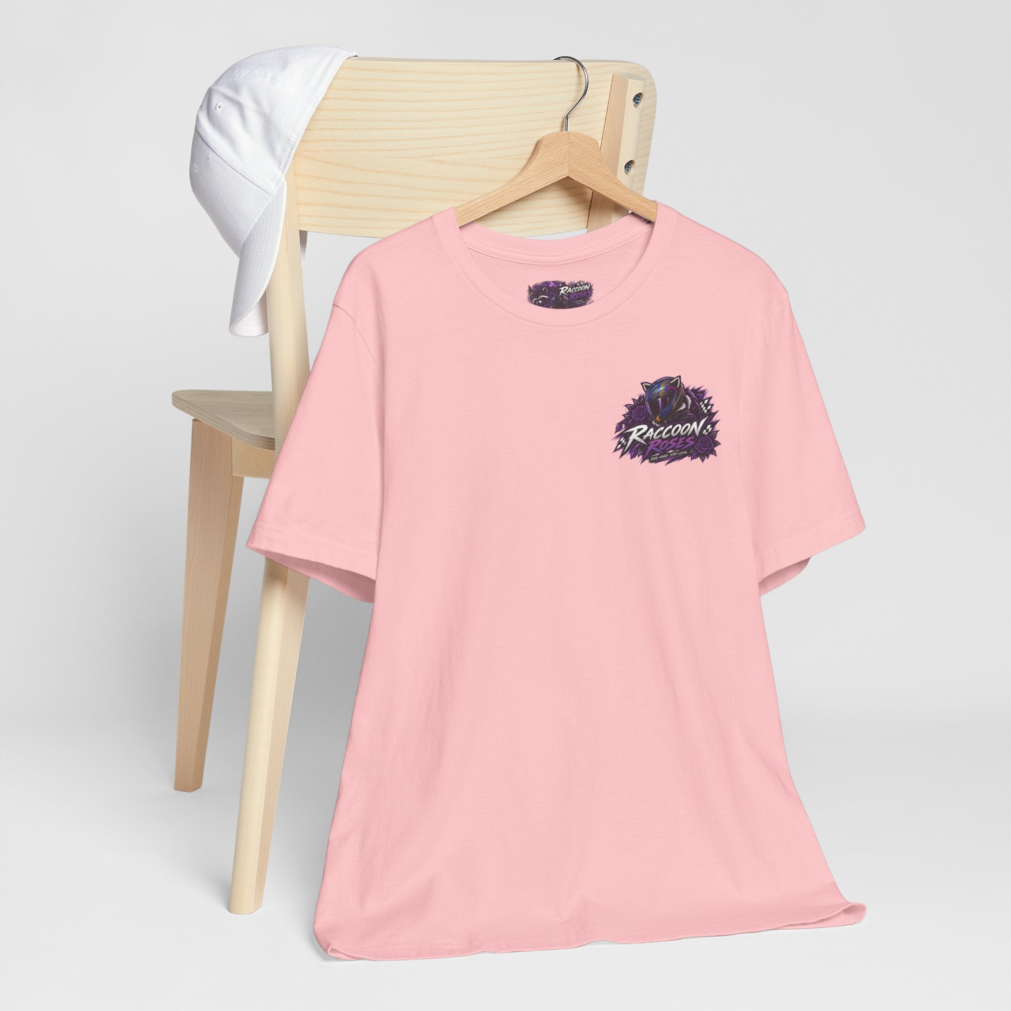 Raccoon Rose Motorcycle Graphic Tee