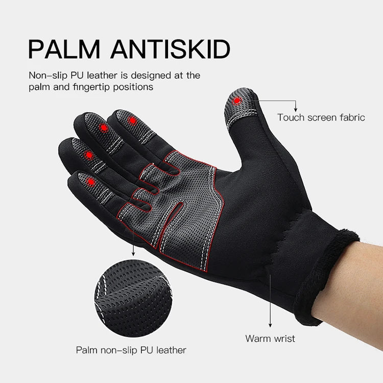 Winter Racing Gloves for Men and Women Touch Screen MTB Bike & Fishing Gear Thermal Equipment for Winter Cycling