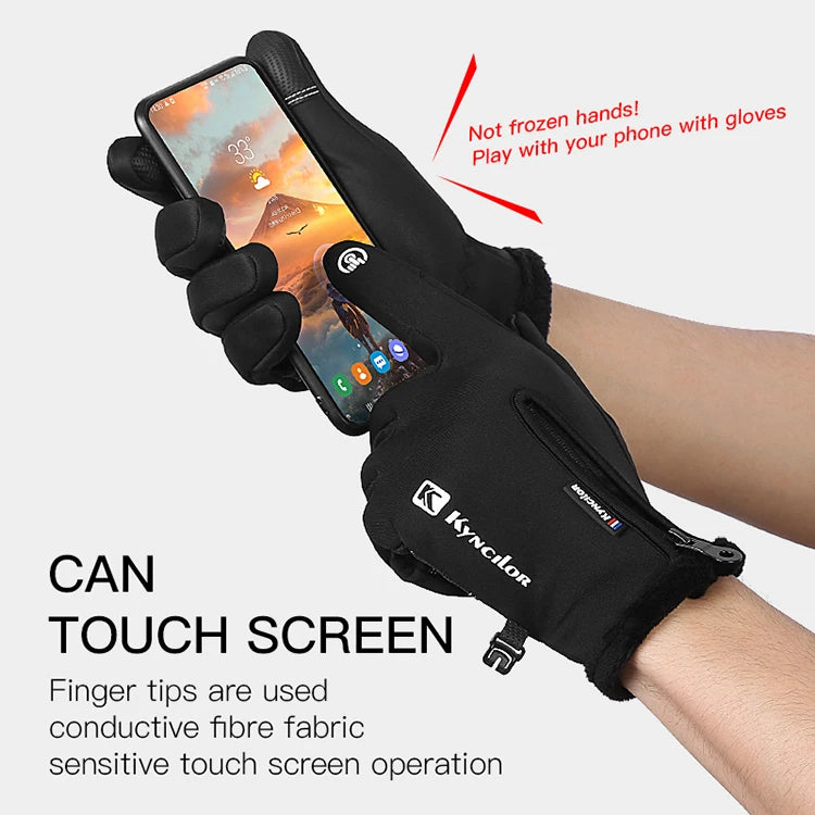 Winter Racing Gloves for Men and Women Touch Screen MTB Bike & Fishing Gear Thermal Equipment for Winter Cycling